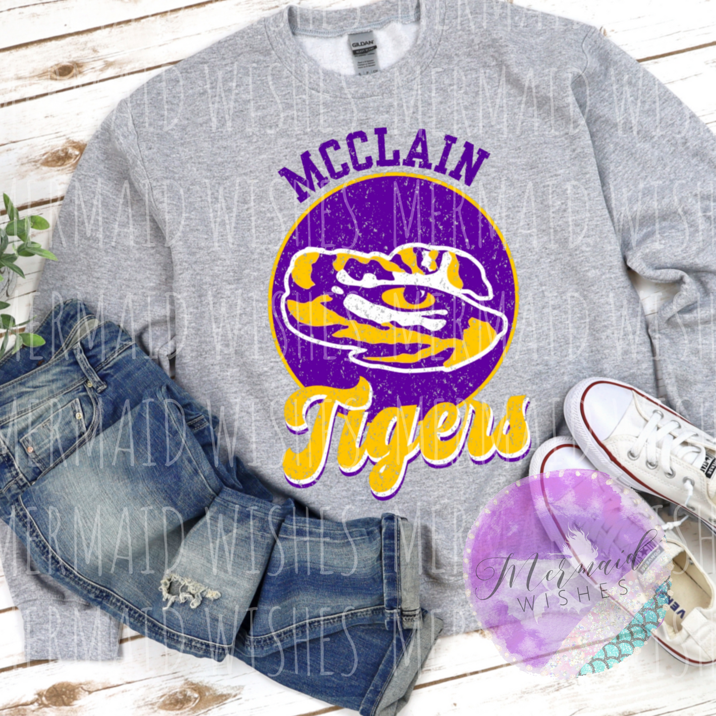 McClain Tigers Vintage Circle (DTF)