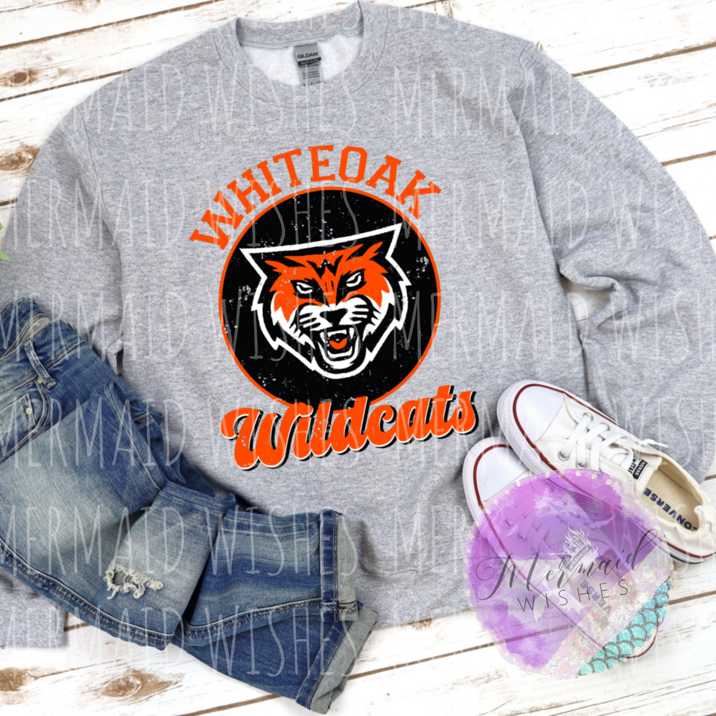 Whiteoak Wildcats Vintage Circle (DTF)